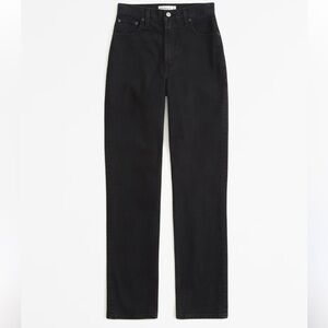 Abercrombie & Fitch Women's Straight Leg Jeans - Black